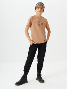 Базовые джоггеры для мальчиков (черный, 122/ 7-8 YEARS) Sela