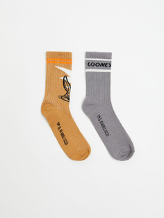 Набор из 2 пар носков с принтом Looney Tunes для мальчиков (принт, 20-22) Sela