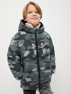 Куртка с капюшоном для мальчиков (серый, 128) Sela