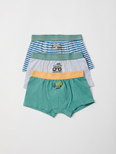 Набор из 3 трусов-боксеров для мальчиков (зеленый, 116-122 (6-7 YEARS)) Sela