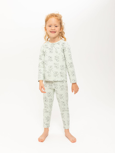 пижама для девочек (зеленый, 104-110 (4-5 YEARS)) Sela