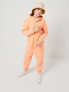 Трикотажный комбинезон для девочек (оранжевый, 146/ 11-12 YEARS) Sela