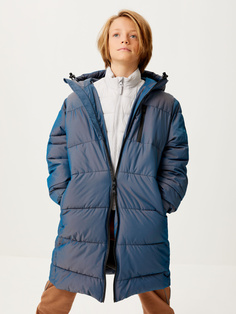 Стеганый пуховик для мальчиков (бирюзовый, 140/ 10-11 YEARS) Sela