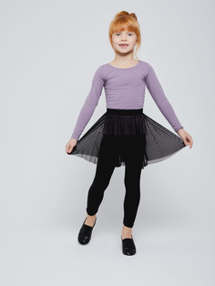 Балетная юбка из сетки для девочек (черный, 116) Sela
