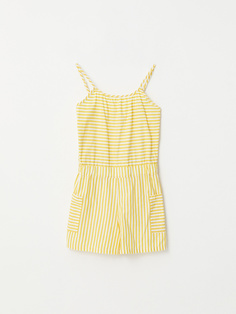 Комбинезон в полоску для девочек (желтый, 104/ 4-5 YEARS) Sela