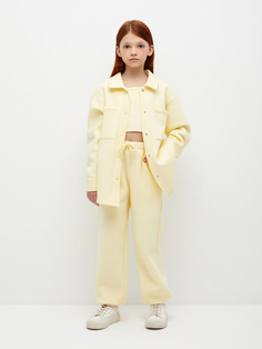 Базовые джоггеры для девочек (желтый, 152) Sela