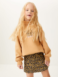 Леопардовая юбка для девочек (принт, 110) Sela