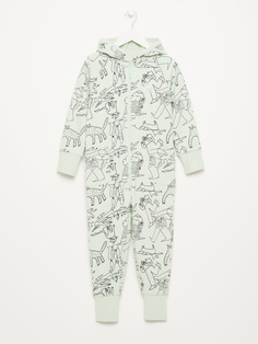 Трикотажный комбинезон для девочек (зеленый, 104/ 4-5 YEARS) Sela