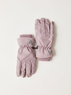Водоотталкивающие перчатки с принтом для девочек (фиолетовый, 9 - 12 ЛЕТ) Sela