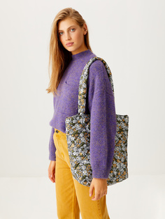 Стеганая сумка с принтом Sela