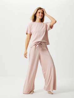 Трикотажная пижама (розовый, M) Sela