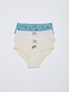 Набор из 3 трусов-слипов для девочек (принт, 104-110 (4-5 YEARS)) Sela