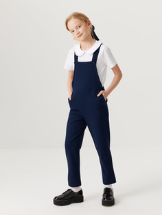 Школьный комбинезон для девочек (синий, 146) Sela