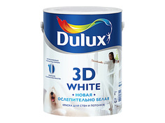 Краски для стен и потолков краска в/д DULUX 3D White BW матовая 5л, арт.SH000368