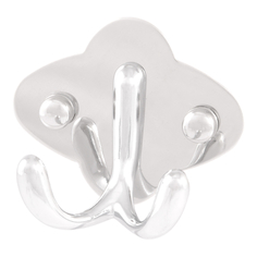 Крючки и планки для ванной комнаты крючок двойной РЫЖИЙ КОТ 7,5х6,5х3,4см нержавеющая сталь