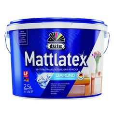 Краски для стен и потолков краска в/д DUFA Mattlatex для стен и потолков 2,5л белая, арт.Н0000000247