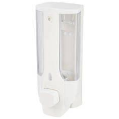 Дозаторы для жидкого мыла диспенсер РЫЖИЙ КОТ для жидкого мыла 8х8х18,5см 0,35л пластик белый