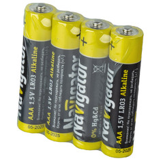 Батарейки, аккумуляторы, зарядные устройства батарейка NAVIGATOR ААА алкалиновая 1,5В 24шт
