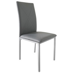 Стулья для кухни стул кухонный DA2102 450x525x850мм серый ПВХ/металл