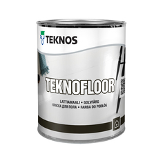 Краски и эмали для полов краска алкидно-уретановая ТEKNOS Teknofloor база А для пола 0,9л белая, арт.ЭК000130494 Teknos