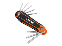 Ключи шестигранные набор ключей KENDO складные Torx 9-40мм 8 предметов