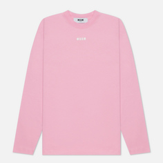 Женский лонгслив MSGM Micrologo Basic Crew Neck