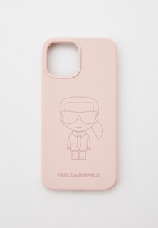 Чехол для iPhone Karl Lagerfeld 12 Pro Max (6.7), Liquid silicone Ikonik outlines