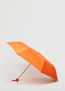 Складной однотонный зонт - Basic Mango