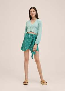 Юбка с принтом и узлом - Klein Mango