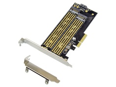 Контроллер Orient C301E PCI-E 4X - M.2 M-Key NVMe SSD + SATA-M.2 B-key SSD 31129