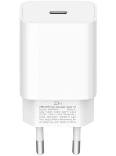 Зарядное устройство Xiaomi ZMI TypeC MFI 20W QC 3.0 PD Apple QC Charger 2A EU HA716