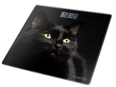 Весы напольные Marta MT-1608 Черный кот