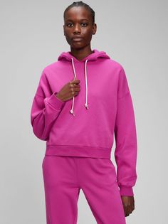 Худи укороченное в винтажном стиле GAP
