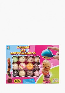 Игра настольная 1Toy ИГРОДРОМ "Башня из мороженого"