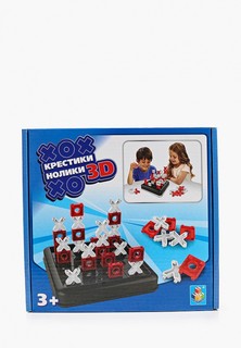 Игра настольная 1Toy "Крестики-нолики" 3D