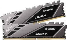 Модуль памяти DDR4 16GB (2*8GB) Netac NTSDD4P36DP-16E Shadow gray PC4-28800 3600MHz CL18 радиатор 1.35V