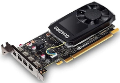 Видеокарта Dell Quadro P1000 490-BDXO PCI-E, 4GB, 128bit, DDR5/mDPx4 oem low profile
