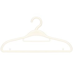 Вешалка-плечики для одежды, 41 см, пластик, белая, Y3-717