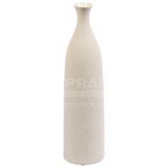 Ваза керамика, напольная, 39х10.2 см, AI-0807001, средняя, белая