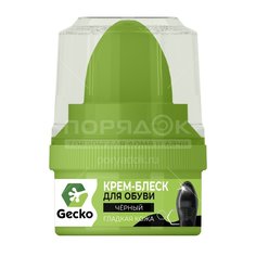 Крем блеск Homex, Gecko, для обуви, 60 мл, черный, 101317