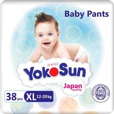 Подгузники-трусики YokoSun, размер XL (12-20кг), 38шт.