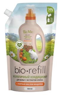Экологичный кондиционер BioMio Bio-Soft для белья, с маслом мандарина, 1л