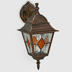 Светильник настенный садовый Amber Lamp 8012LHB черное золото