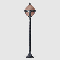 Садово-парковый светильник Amber Lamp серебряный с чёрным (8267В)