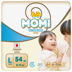 Подгузники Momi Ultra Care L 9-14 кг, 54 шт