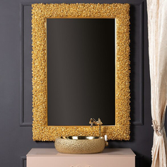 Зеркало Boheme Rose золотое 100х5х140 см