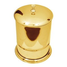 Ведро для мусора Boheme Murano Chiaro золотое 21х21х29 см