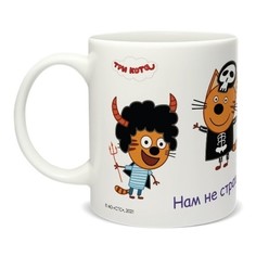 Кружка Priority три кота Хэллоуин в подарочной упаковке 330 мл