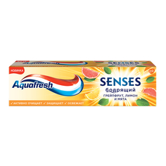 Паста зубная Aquafresh Senses Бодрящий грейпфрут, лимон и мята 75 мл