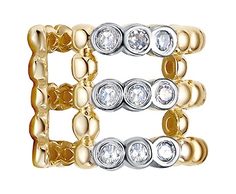 Золотые серьги Vesna jewelry